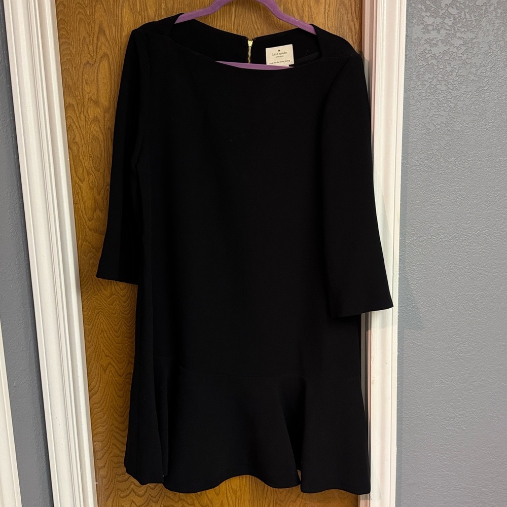 Kate Spade Black Long Sleeve Dress